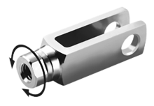 Rotating CLEVISES similar to DIN 71752 